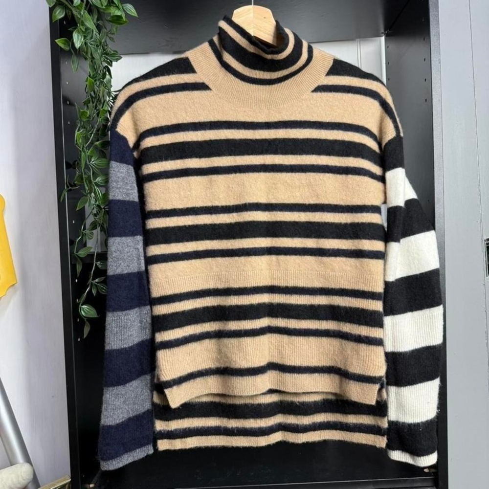 Naadam Cashmere Sweater Womens Extra Small Striped Quite Luxury Old Money